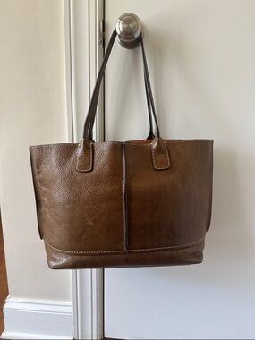 Frye Brown Leather Tote Bag